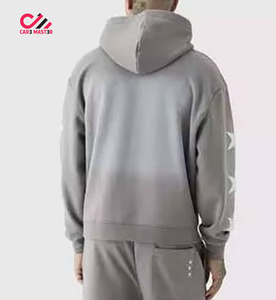 Ensemble de survêtement délavé pour hommes, style streetwear, coupe oversize et classique, avec impression en relief personnalisée, service OEM - Product Image 2