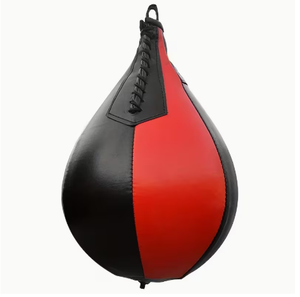 Balón de velocidad de PU rojo y negro de 30 cm de altura, equipo de entrenamiento duradero para práctica de boxeo - Product Image 2