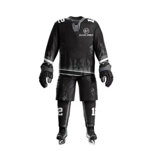Conjunto de Equipamiento Deportivo para Hockey sobre Hielo, Uniforme, Equipo de Protección, Uniforme Profesional para Partidos de Hockey sobre Hielo - Product Image 1