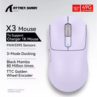 Aanval Haai Gaming Muis X 3X6X11 Draadloze Muizen Paw3395 Sensor