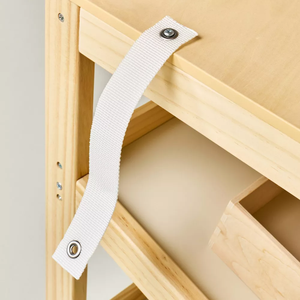 Juguete de Madera para Niños, Puesto de Mercado de Juego de Imitación, Ecológico, con Toldo, Pizarra y Estantes de Almacenamiento, Vietnam - Product Image 4