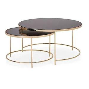 Mesa de Centro Redonda de Mármol con Base Artística de Metal Dorado, Mesa de Centro Moderna y Lujosa para Sala de Estar, Hotel o Salón - Product Image 6