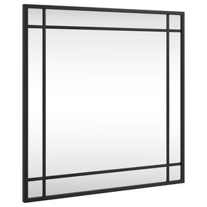 Miroir mural en verre noir minimaliste 19,7x19,7 - Product Image 2