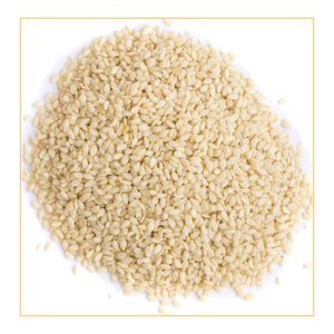 Graines de sésame blanches décortiquées, riches en huile, fraîches, NON-OGM, certifiées HALAL APEDA, durée de conservation de 24 mois, emballage en vrac, produits alimentaires - Product Image 1