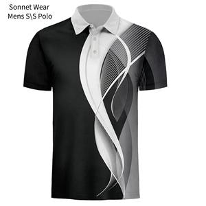 Camisa Polo estampada de manga corta para hombre, ropa de verano - Product Image 3