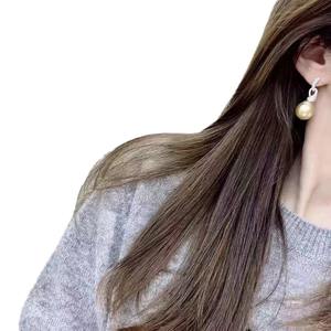 Pendientes de Plata de Ley S925 de Alta Calidad, Plata Gruesa Multiusos, Perlas Naturales de 10-11 mm, Se Pueden Usar como Colgantes - Product Image 5