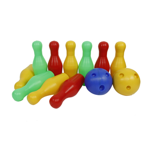 10 Pin Kids Indoor <b>Bowling</b> Set with 2 Plastic Balls Durable Multicolor Competition Ready - Product Image 1
