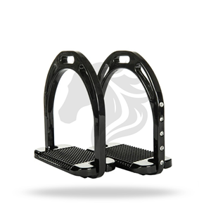 Estribos de seguridad de acero inoxidable antideslizantes de 4.75 pulgadas para equitación inglesa. - Product Image 1