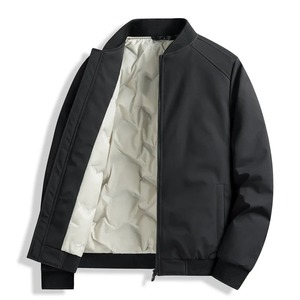 New Winter Outdoor Down <b>Jacket</b> <b>for</b> Young <b>Men</b> Stand-Collar Thickened Warm & Casual Stand Collar Polyester Lining Autumn Wear - Product Image 1