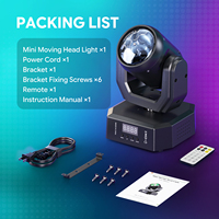 U`King 30W Mini LED Moving Head Lichter DJ Party Beleuchtung LED Magic Ball Strahleffekt Bühnenlicht mit Fernbedienung
