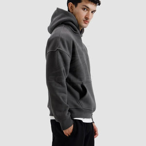 Sudadera con Capucha Extra Grande de Felpa 100% Algodón Premium, de Alta Calidad, Corte Holgado, Informal, Cálida y Elegante para Hombre - Product Image 5