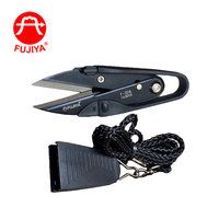Fujiya Mini SK5 Alaşımlı Çelik Bıçaklı Ağır Hizmet Terzi Makası Kumaş Dikiş Makası-Siyah Naylon Saplı