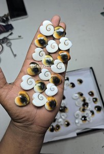 Pierres précieuses IRFAN GEMS de haute qualité, œil de Shiva, cœur, pierres précieuses naturelles en vrac, cabochon, formes mélangées, 20-50 mm, certifiées par une tierce partie, Rajasthan - Product Image 3
