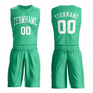 Nouveaux ensembles d'uniformes de basketball respirants personnalisés en polyester à 100 %, style imprimé, prix de gros, les plus vendus, conception OEM - Product Image 5