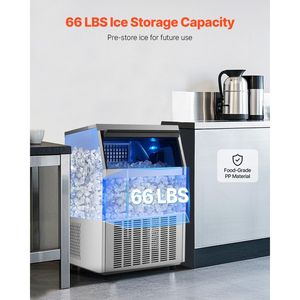 Macchina per il Ghiaccio Professionale da Cucina, Produzione 265 libbre/24H, 108 Cubetti in 15 Minuti, Grande Capacità di Stoccaggio 66 libbre - Product Image 3