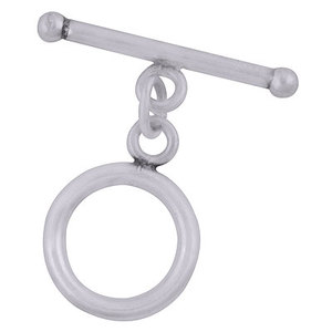 925 Sterling <b>Solid</b> <b>Silver</b> Plain Toggle Clasp Jewelry Connector Closure for <b>Necklace</b> Bracelet Jewelry Making - Product Image 2