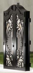 Puertas de Entrada Frontales de Acero Contemporáneas, Puertas de Seguridad Personalizadas para Hogares Posmodernos con Diseño Impermeable, Seguridad y Resistencia - Product Image 4