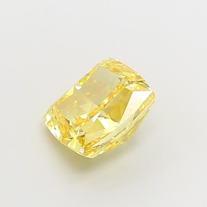 Cushion Cuadrado Amarillo Intenso de Lujo, Diamante de 4.08 Quilates, Claridad VVS2, Corte EX, Gema Suelta CVD Cultivada en Laboratorio, Joyería Brillante Amarilla - Product Image 2