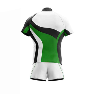 Uniforme de Rugby Unisex de Manga Corta, Sublimado con Impresión Frontal, Nombre del Equipo Personalizado, 100% Poliéster, Transpirable y que Absorbe la Humedad - Product Image 2