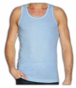 Camiseta de Gimnasio de Algodón para Hombre con Logotipo Personalizado, Camiseta Deportiva sin Mangas Transpirable, Ajustada, Blanca, para Fisicoculturismo - Product Image 3