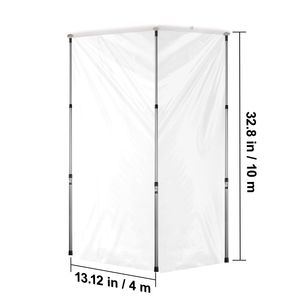 Pali per Barriera Antipolvere da 3 Metri con Borsa per il Trasporto, 4 Pali Telescopici, Pellicola in Plastica 10x4 Metri per Accessori di Decorazione d'Interni - Product Image 5