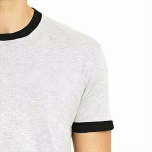 เสื้อยืดคอกลมแขนสั้นทรงหลวมสำหรับผู้ชาย คุณภาพสูง ผลิตตามแบบ OEM/ODM ผ้าฝ้าย 100% ทรงโอเวอร์ไซส์ ตัดเย็บพิเศษ - Product Image 2