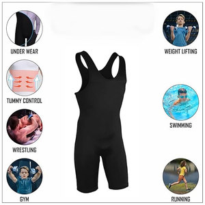Combinaison de lutte pour hommes et jeunes, tenue de musculation, entraînement, exercice, compétition, athlétisme - Product Image 4