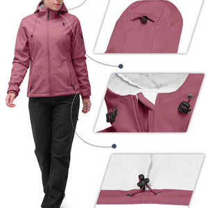 Chaquetas de Invierno Personalizadas de Softshell para Mujer, Térmicas, Transpirables, Impermeables, Resistentes al Viento, Ecológicas, con Capucha, Tallas Grandes - Product Image 5