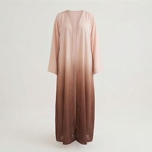 Khimar Hijab de Invierno en Color Personalizado, Satén Árabe Musulmán del Golfo, Abaya para Mujer, Conjunto de Abaya para Boda en Dubái, para Otoño e Invierno - Product Image 1