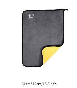 ผ้าไมโครไฟเบอร์พรีเมียมขนาด 40 ซม. สำหรับล้างรถ ซับน้ำได้ดี ผ้าทำความสะอาดรถยนต์ สำหรับอุปกรณ์ดูแลรักษารถยนต์รุ่น S Line - Product Image 1