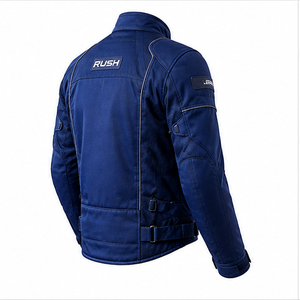 เสื้อแจ็คเก็ตมอเตอร์ไซค์ผู้ชาย Rush แขนยาว ผ้าตาข่าย ระบายอากาศ กันน้ำ แห้งเร็ว ป้องกันรังสียูวี 220 กรัม พิมพ์ลายแบบ Heat-Transfer สำหรับขี่รถแข่ง - Product Image 6