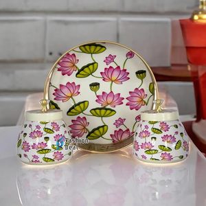 Bandeja Pichwai de Plata Alemana SALEEM INTERNATIONAL, Diseño Personalizado, Estilo Contemporáneo, para Regalos y Fiestas - Product Image 3