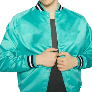 Custom Satin <b>Baseball</b> <b>Bomber</b> <b>Jackets</b> For Men Winter <b>Baseball</b> Satin Varsity Sports Team <b>Jacket</b> - Product Image 5