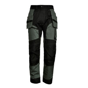 Pantalon cargo ample taille mi-haute en sergé de coton, coupe décontractée, style streetwear, multi-poches, séchage rapide - Product Image 5
