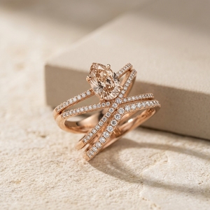 Bague solitaire halo en diamant de laboratoire, or massif 14k 18k, taille poire, sertissage à la cire, joli cadeau d'anniversaire, bague de fiançailles - Product Image 4