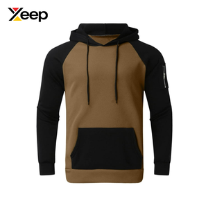 Sudadera con Capucha de Forro Polar Personalizada XEEP para Hombre XC-MH-33, Corte Regular, Chaqueta de Entrenamiento de Invierno Transpirable, Sudadera con Capucha para Correr en Invierno con Estampado Frontal - Product Image 1