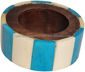 Servilletero de resina de madera de diseño único estampado Floral para el hogar Hotel boda decoración regalo Anime tema - Product Image 5