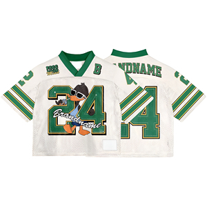 Nouvelle Arrivée Maillot de Supporter Américain en Polyester Maille Oversize de Qualité Supérieure, Coupe Boxy, Style Streetwear, Motif Vintage, Sublimation de Luxe - Product Image 6