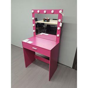 Grande Toeletta con Specchio e Luci Regolabili, Cassettiera a 1 Livello e Specchio con Luci a 3 Modalità - Tavoli da Trucco - Product Image 1