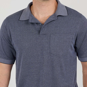 Nouveaux arrivages : polos à manches courtes pour hommes avec logo personnalisé, créez votre propre marque de polos au prix de gros - Product Image 3