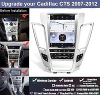 Autoradio AuCar 12,1'' Android 13 avec écran Tesla, navigation GPS pour Cadillac CTS 2007-2012, lecteur DVD multimédia pour voiture, autoradio stéréo