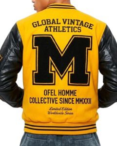 Customizable American Baseball Uniform for Men Winter <b>Fleece</b>-<b>Lined</b> Varsity <b>Jacket</b> with Embroidered Zipper Button Printed Logo - Product Image 3