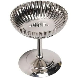 Plateau de service décoratif en métal argenté de qualité supérieure à double compartiment avec poignée en forme de branche pour chocolats et noix, idéal pour les mariages et événements - Product Image 6