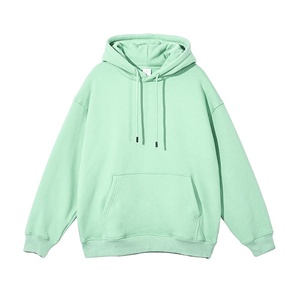 เสื้อฮู้ดโอเวอร์ไซส์ใส่ได้ทั้งชายและหญิงเสื้อสเวตเตอร์ผ้าฝ้ายอุ่นเปิดไหล่แบบลำลองสไตล์เกาหลี - Product Image 1