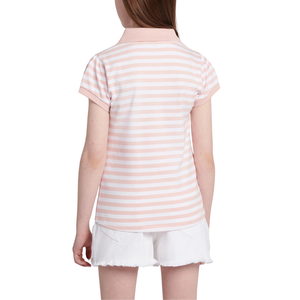 Camiseta Polo Casual para Niñas, de Manga Corta, Tejida y Bordada, con Diseño de Rosa de Cristal, Personalizable, al por Mayor - Product Image 5