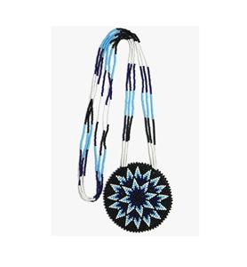 Conjunto de Collar y Pendientes de Cadena con Cuentas de Vidrio Étnicas Refinadas para Vestirte Elegante en la Noche y Eventos Especiales - Product Image 3