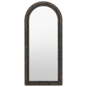 Miroir mural décoratif en bois noir fait main, design texturé élégant, décoration moderne pour la maison, salon, chambre à coucher - Product Image 2