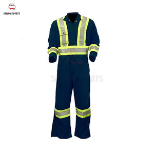 Combinaison de travail industrielle haute visibilité pour ouvrier du bâtiment, uniforme de travail avec bandes réfléchissantes, vente en gros - Product Image 1