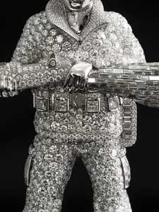 Pendentif Hip Hop de Luxe Personnalisé avec Pierres, Entièrement Personnalisable, en Argent Sterling 925, Moissanite VVS, Plaqué Rhodium/Or - Product Image 2