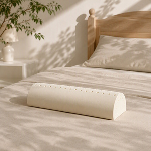 VINABEDDING Natural Latex <b>Neck</b> Wedge <b>Pillow</b> Breathable Holes Minimalist <b>Support</b> Ergonomic Full-Body <b>Support</b> Cooling Modern - Product Image 1